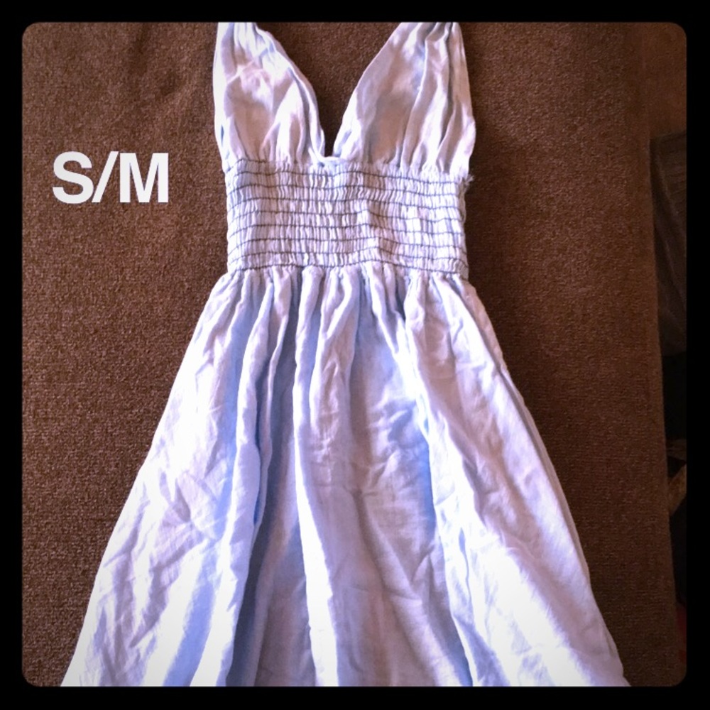 Halter blue dress from Urban Outfitters
